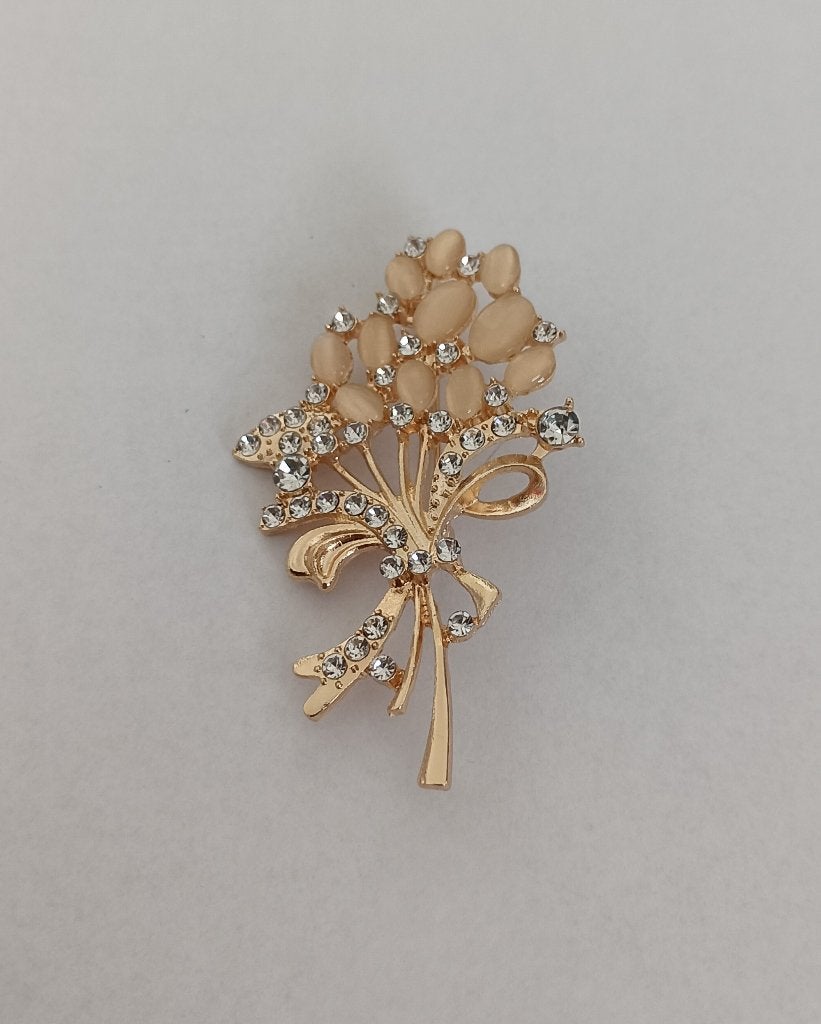 Bloem broche, Overige materialen, 4 tot 7 cm, Overige kleuren, Nieuw
