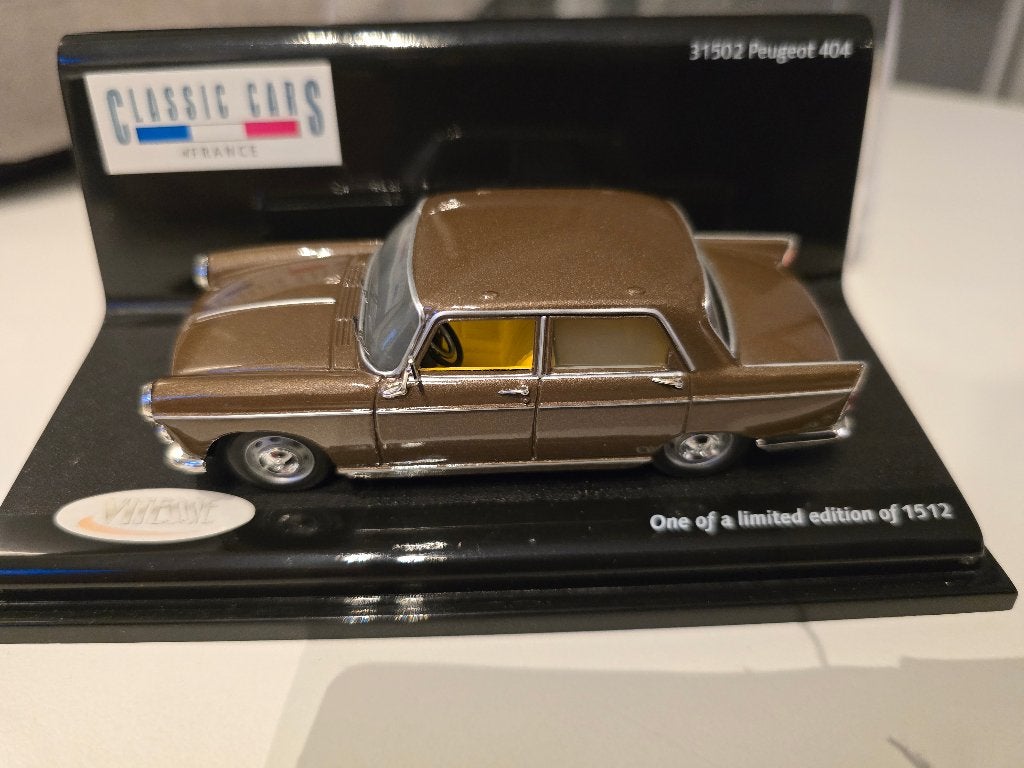 Peugeot 404 1/43, Ophalen of Verzenden, Nieuw, Auto, Overige merken