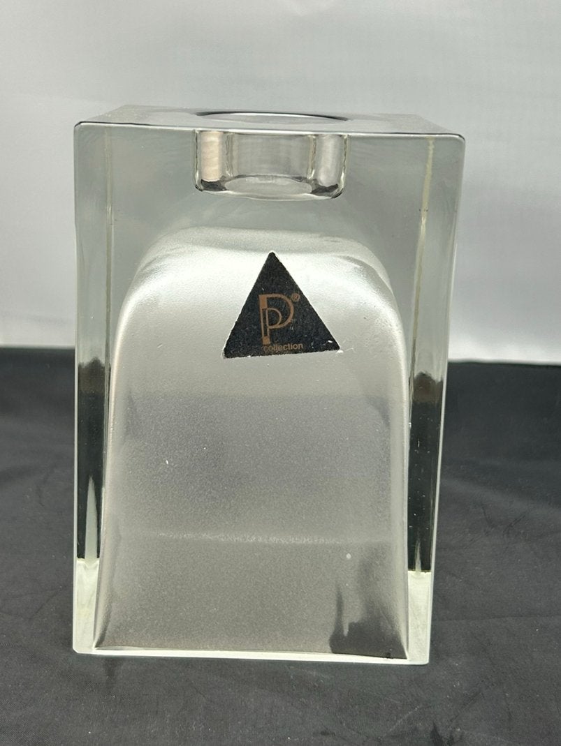 Vintage gegoten glas waxine houder, Antiek en Kunst, Ophalen