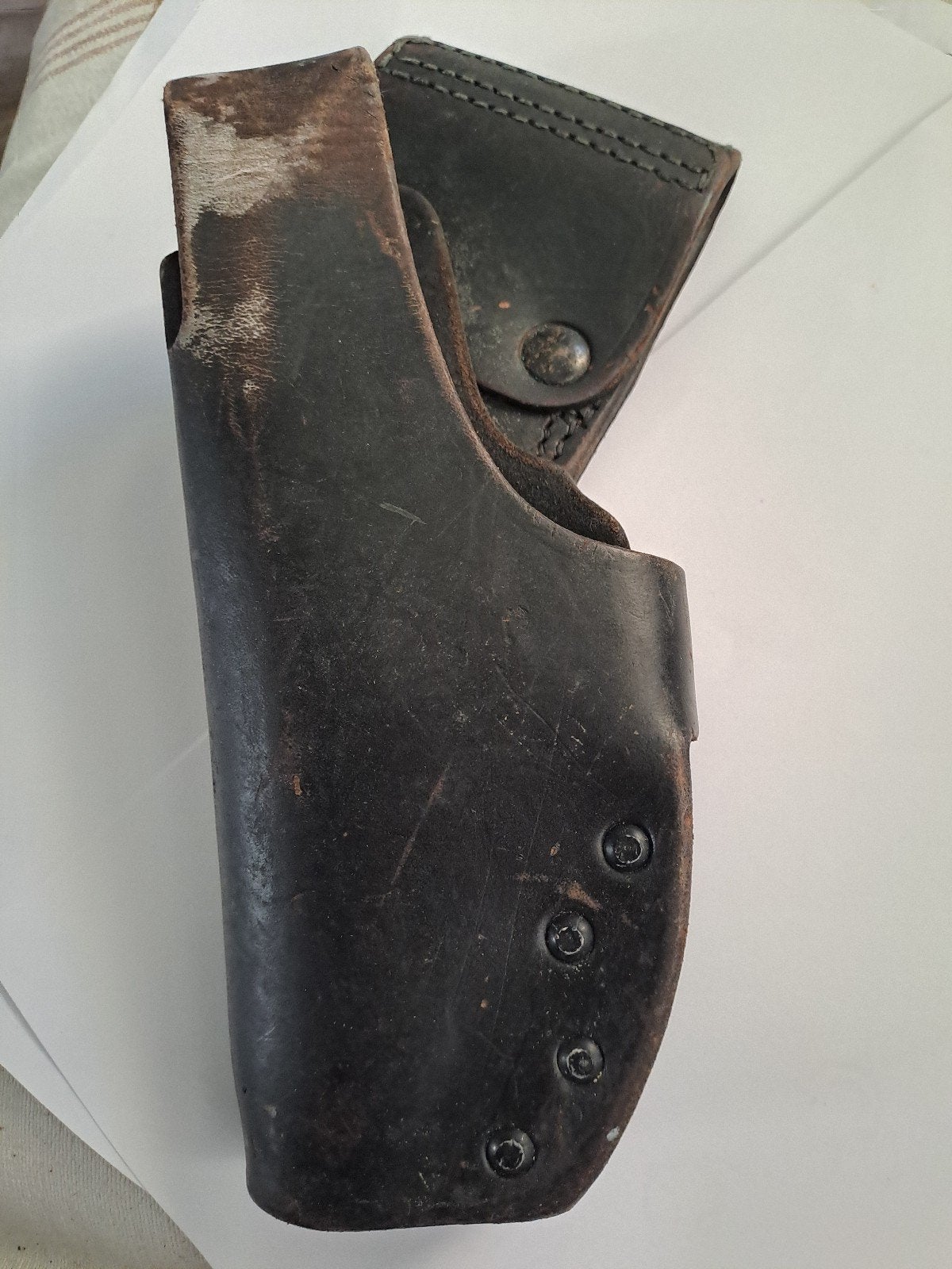Vintage Leren Holster - Schringer, Overige gebieden, Overige typen, Ophalen of Verzenden, Onbekend@voorbeeld.com