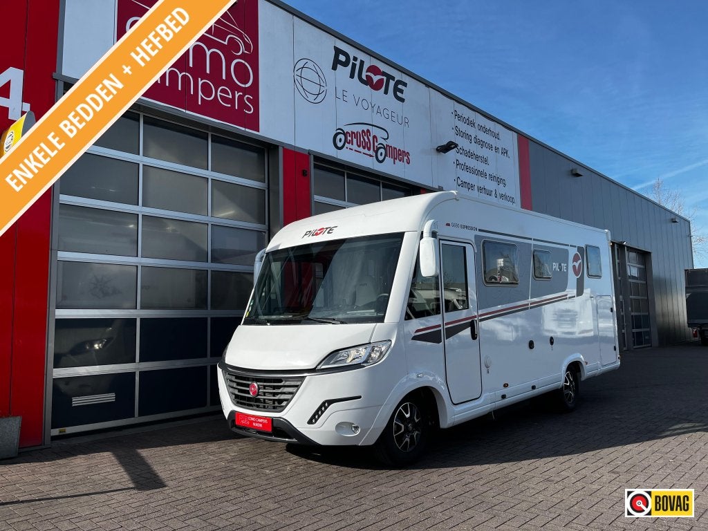 Pilote G690GJ Integraal, lengtebedden, Caravans en Kamperen, Campers, Integraal, Ringverwarming, Fiat, Afzuigkap