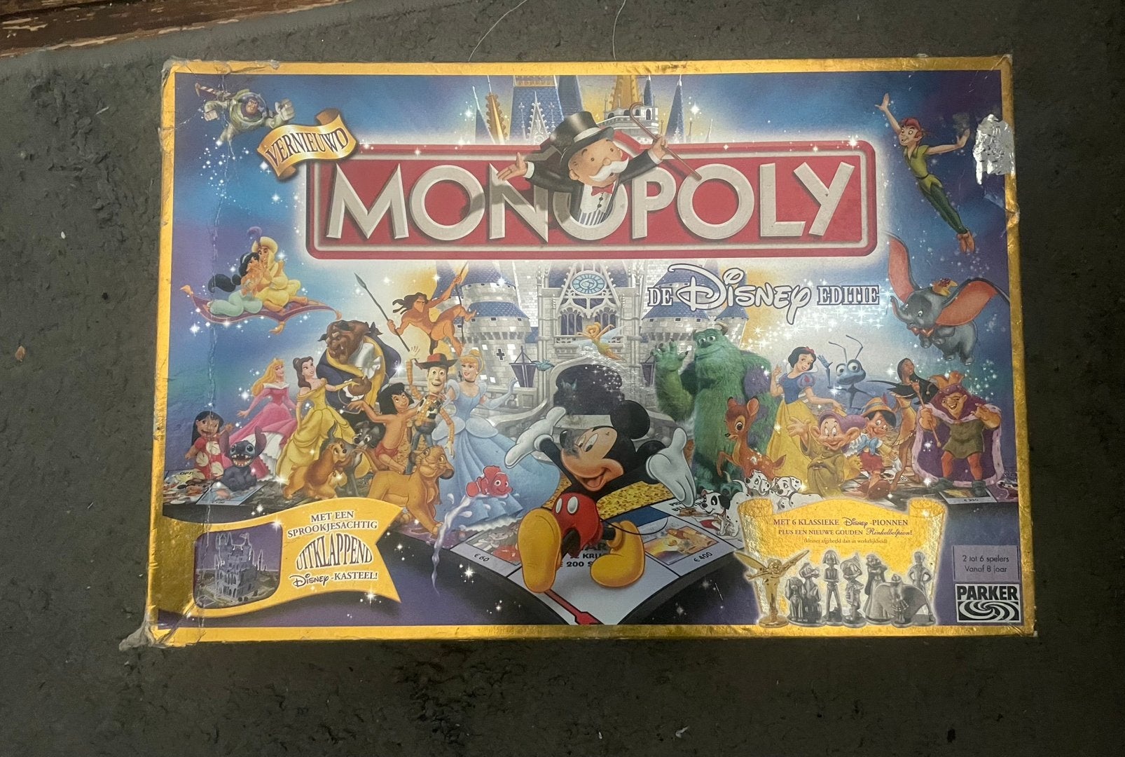 Monopoly Disney met kasteel, Ophalen, Zo goed als nieuw