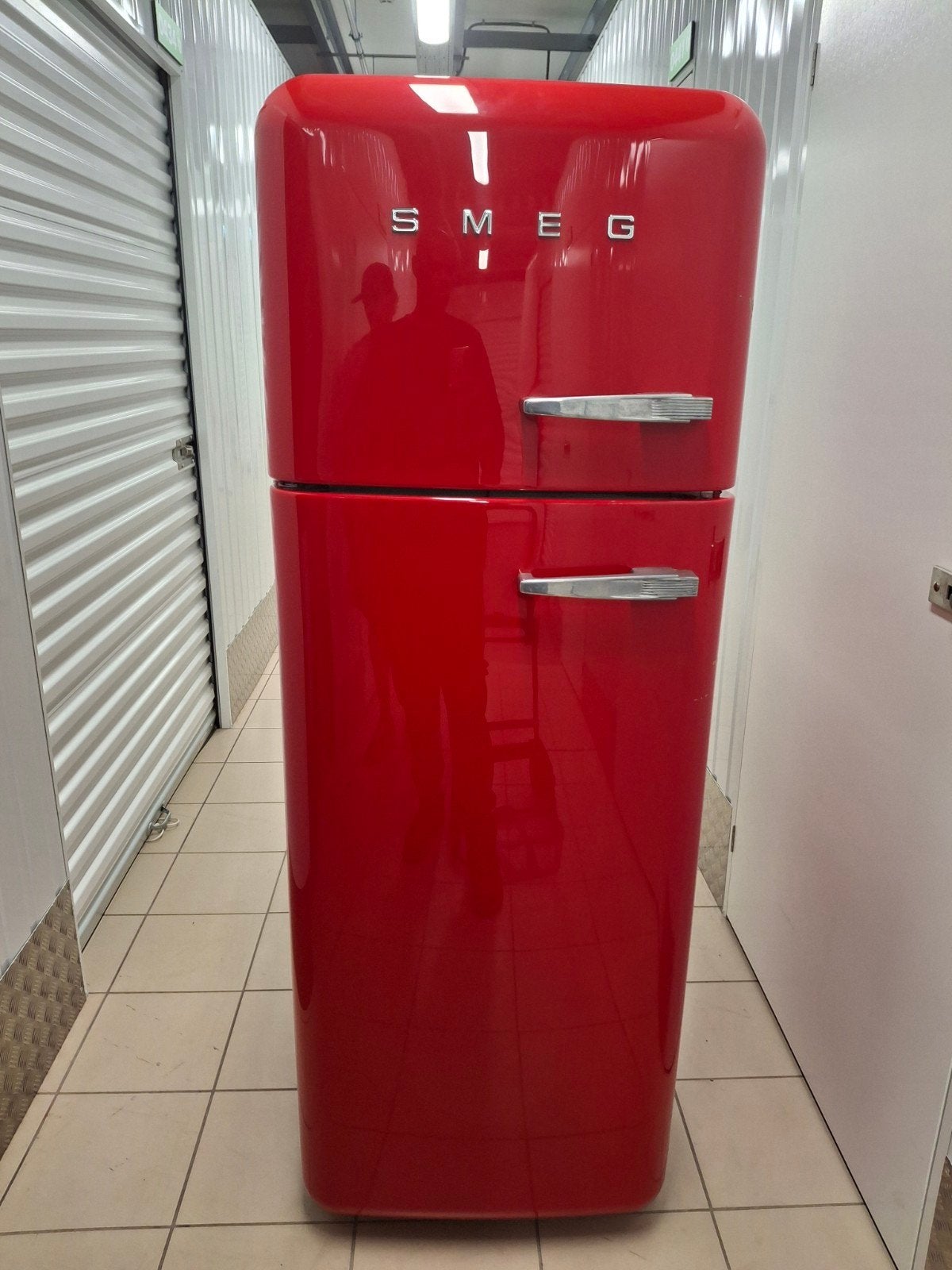Rode Smeg FAB 30 zeer netjes onderhouden., 200 liter of meer, 60 cm of meer, Met vriesvak, 160 cm of meer
