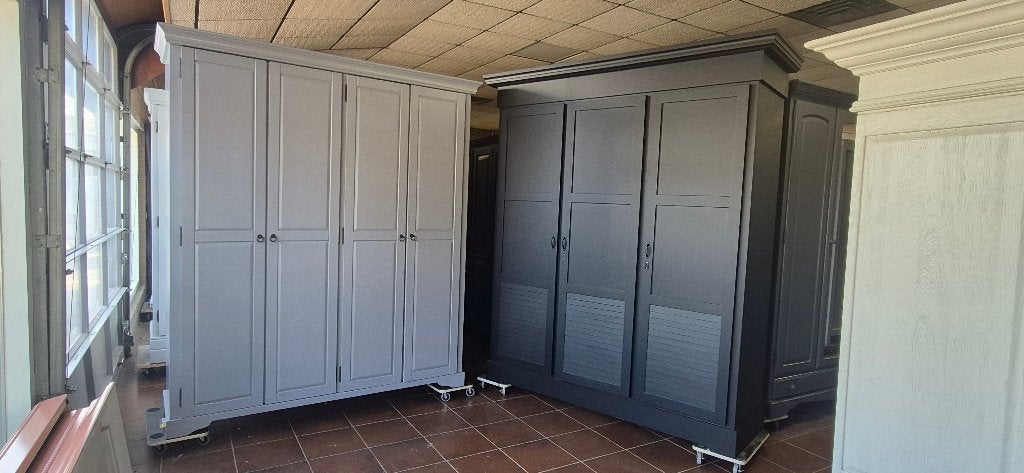 Tot 40% korting, brocante garderobe kasten, kledingkasten, Huis en Inrichting, Kasten | Kledingkasten, Ophalen, 200 cm of meer