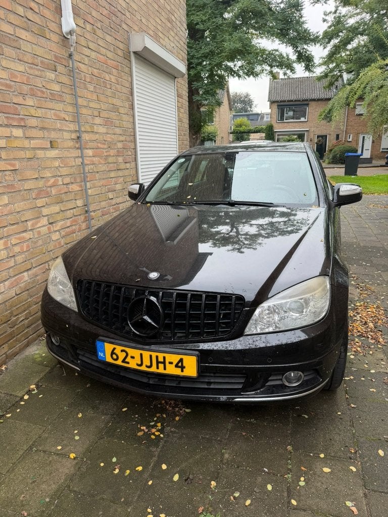 Mercedes-Benz C-Klasse 2.2 CDI C200 Sedan 2009 Zwart, Auto's, 1800 kg, 4 cilinders, Zwart, Origineel Nederlands