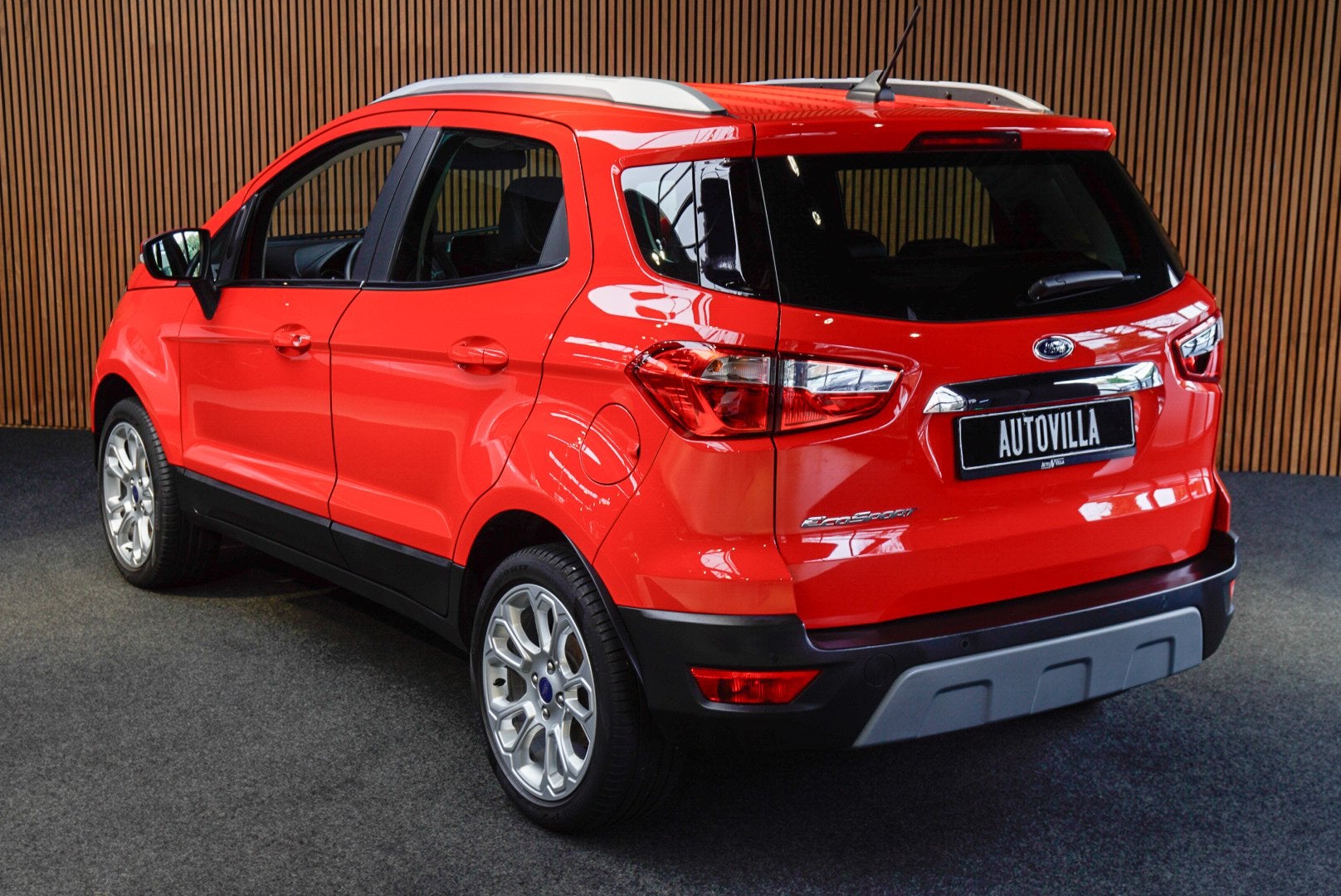 Ford EcoSport 1.0 EcoBoost Titanium Leer Navi PDC Climate C., Voorwielaandrijving, Stof, Gebruikt, Zwart