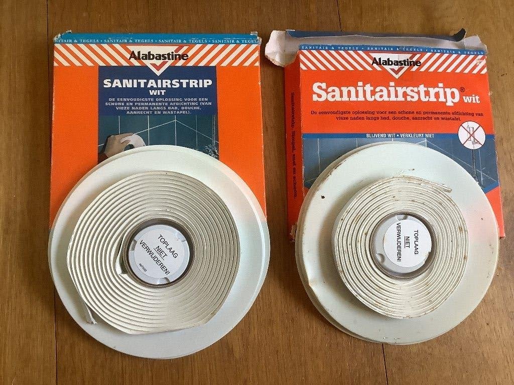 Sanitairstrip 2 restant lengtes, Overige materialen, Zo goed als nieuw, Minder dan 5 m², Ophalen