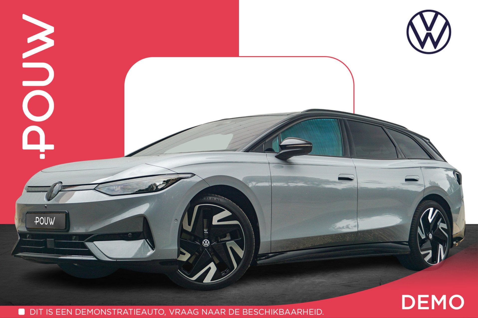 Volkswagen ID.7 Tourer Pro Limited Edition 286pk 77 kWh | St, Auto's, Automaat, 12 maanden, Achterwielaandrijving, Zwart
