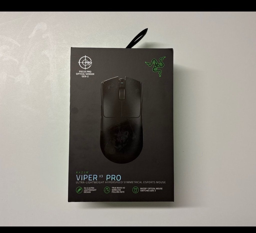 Razer viper v3 pro, Computers en Software, Muis, Verzenden, Zo goed als nieuw, Draadloos