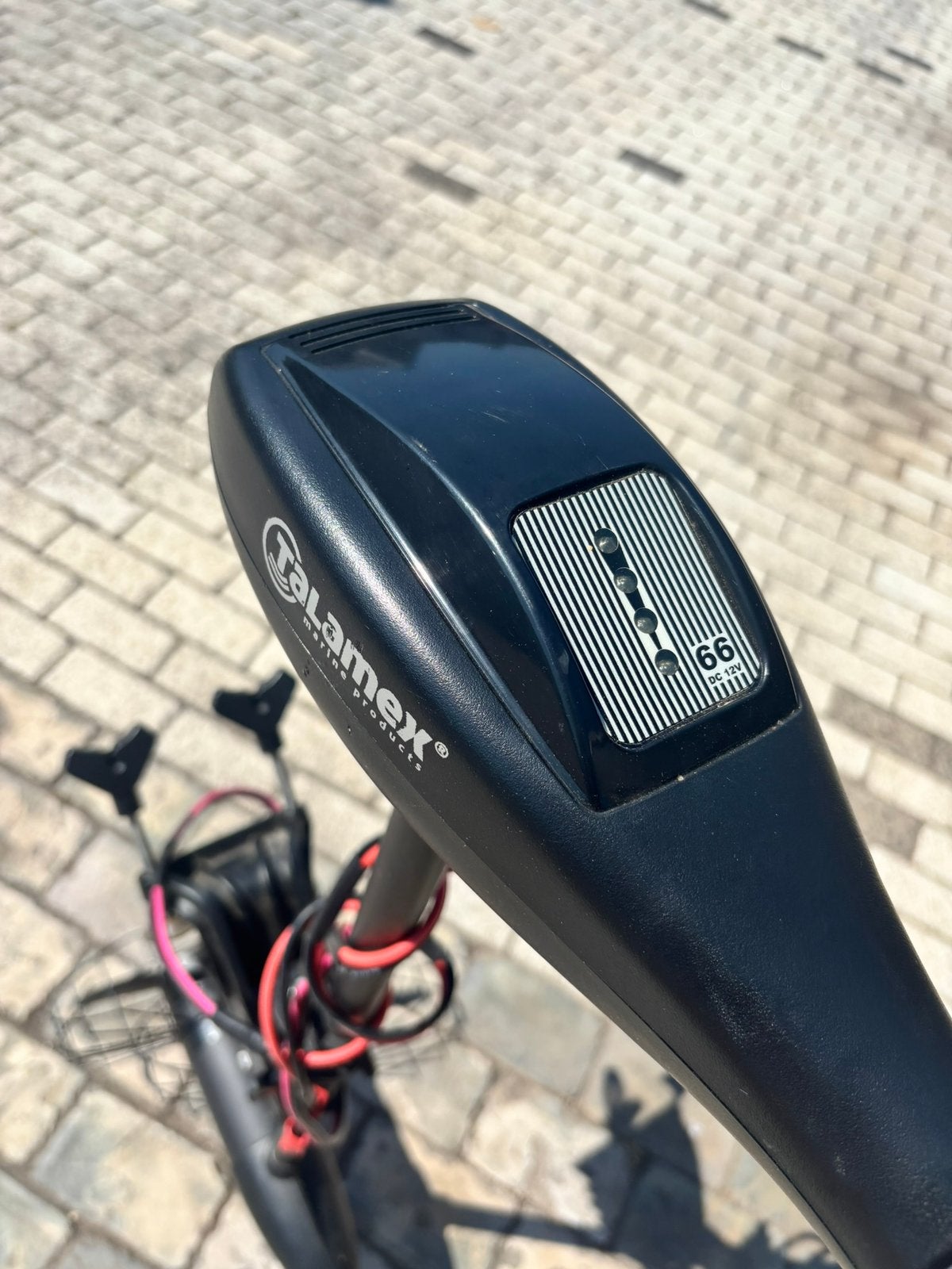 Talamex 66 lbs elektrische buitenboordmotor z.g.a.n., Ophalen of Verzenden, Zo goed als nieuw