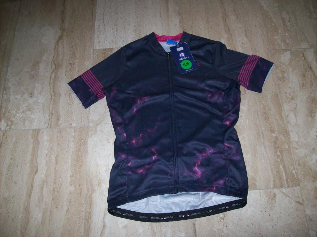 Nieuwe Rogelli Marble Fietsshirt Blauw/Roze maat S, L, Rogelli, Blauw, Nieuw, Ophalen of Verzenden