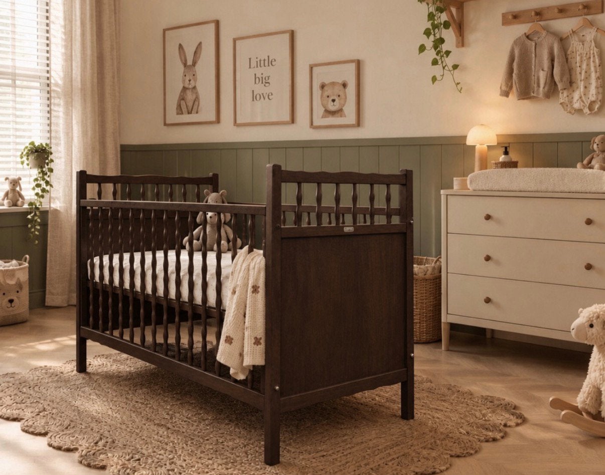 Sfeervol SCANDINAVISCH HEGOWA LEDIKANT uit de SIXTIES, Kinderen en Baby's, Ophalen, Ledikant