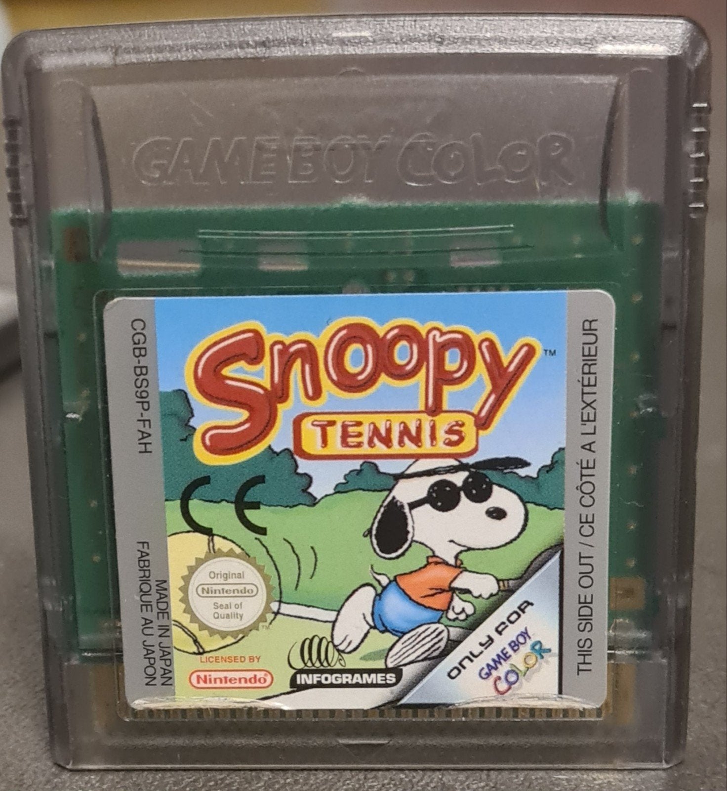 Snoopy Tennis - Game Boy Color, 1 speler, Ophalen of Verzenden, Gebruikt, Vanaf 3 jaar