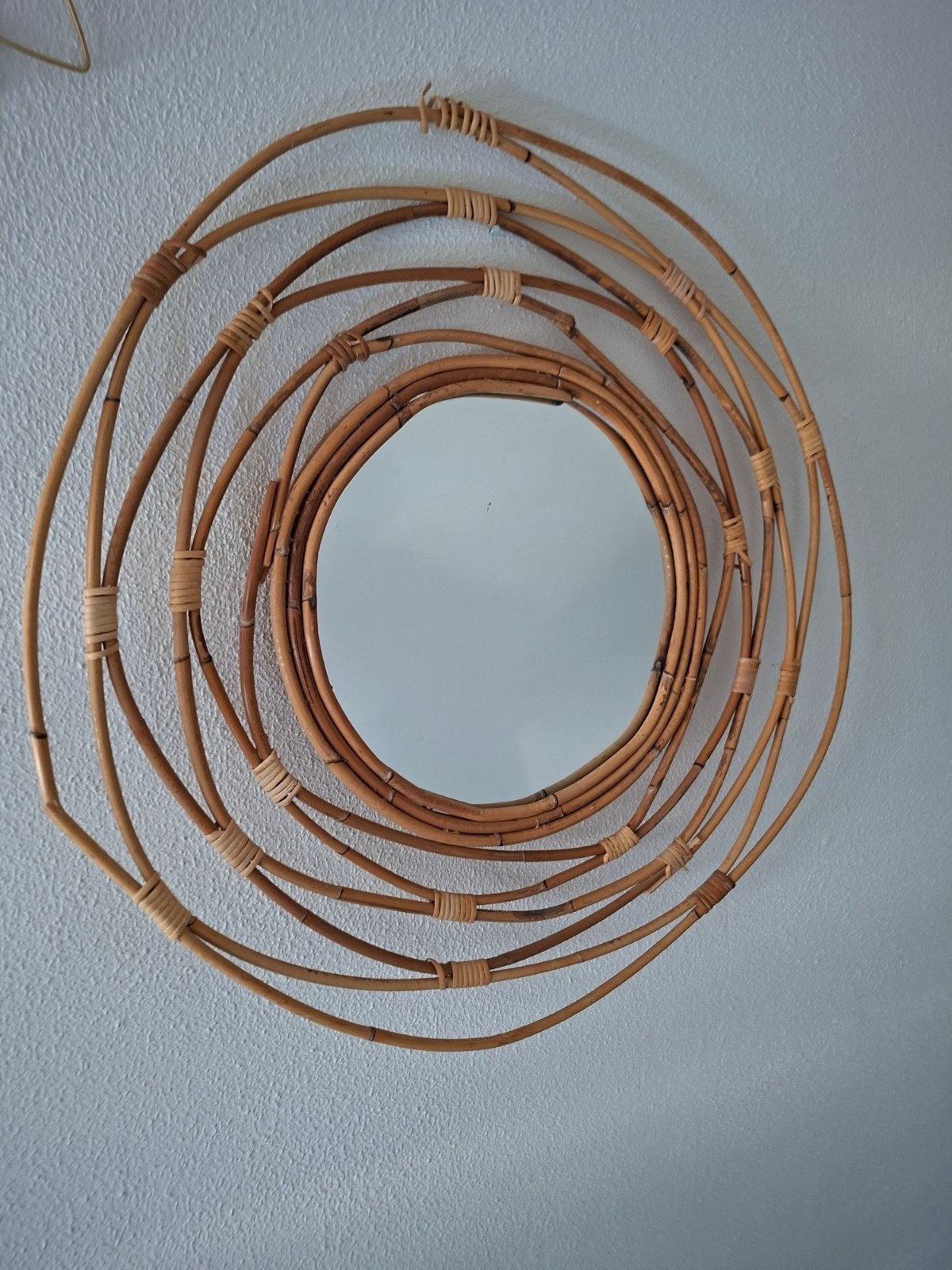 rotan spiegel, Ophalen, Rechthoekig, Minder dan 50 cm, Minder dan 100 cm