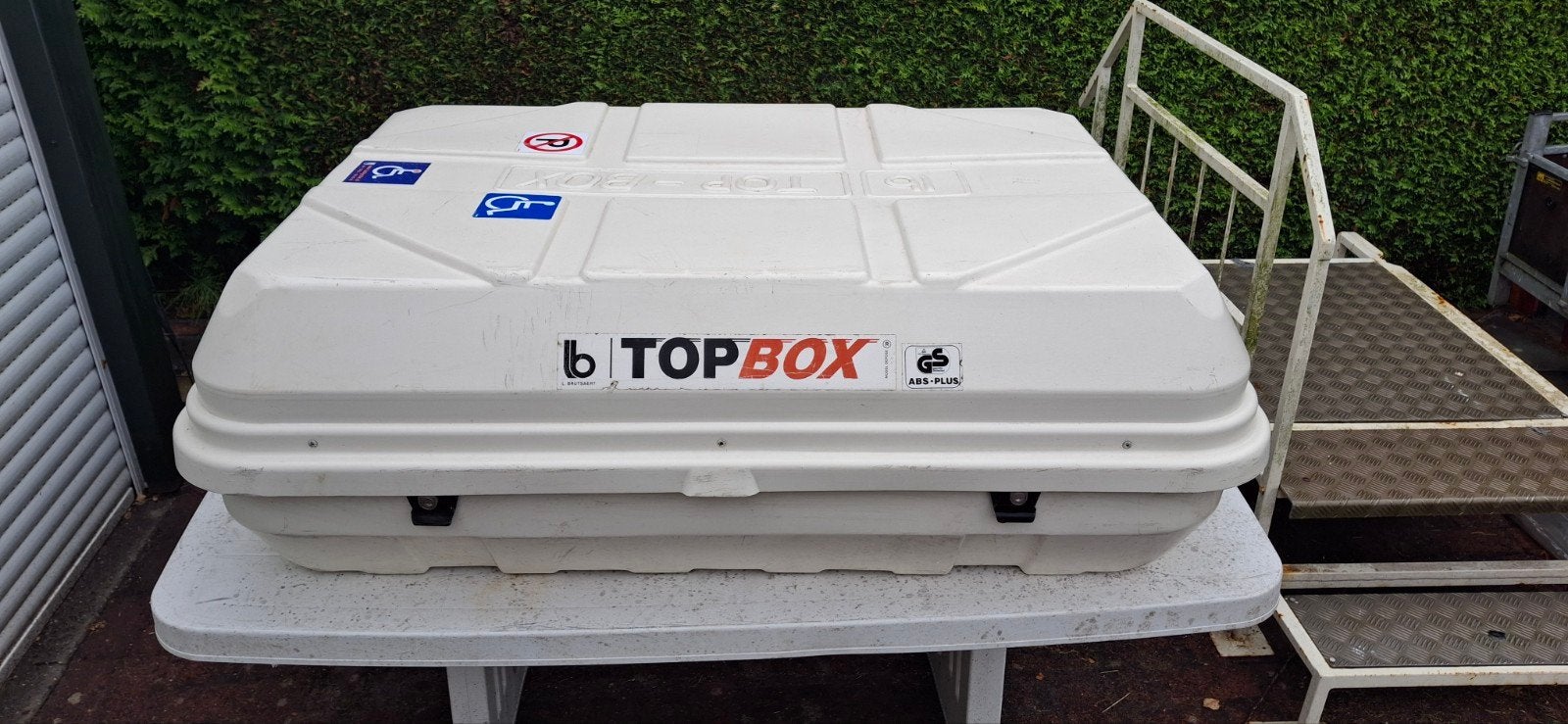 Topbox dakkoffer, Ophalen, Gebruikt