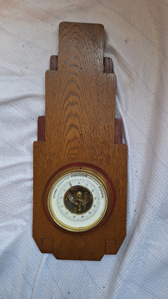 art deco barometer, Ophalen of Verzenden