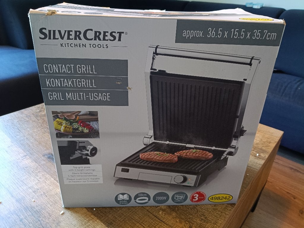 Silver rest Contactgrill, Ophalen, Zo goed als nieuw