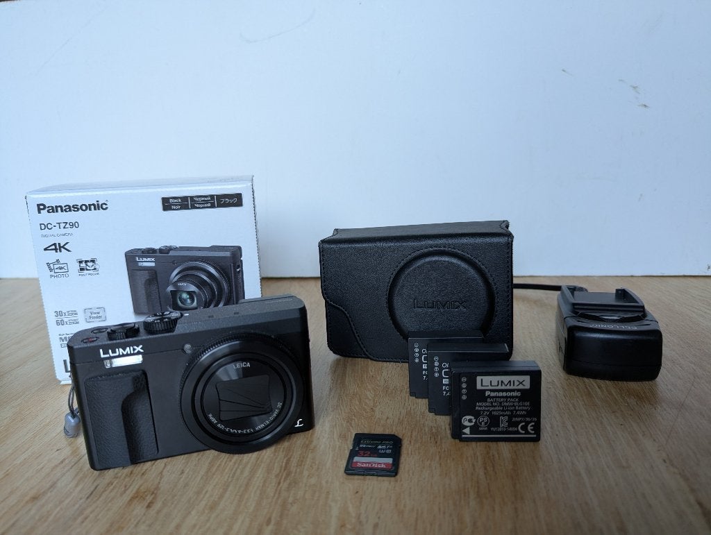 Panasonic Lumix DC-TZ90 compactcamera, Audio, Tv en Foto, Fotocamera's Digitaal, Panasonic, Geheugenkaart, Ophalen of Verzenden