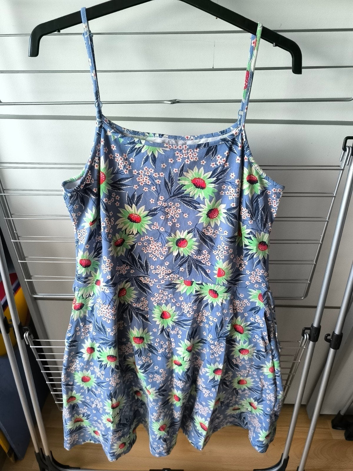 King Louie jurk met bloemenprint - Maat XXL, Ophalen, Blauw, Maat 46/48 (XL) of groter, Zo goed als nieuw