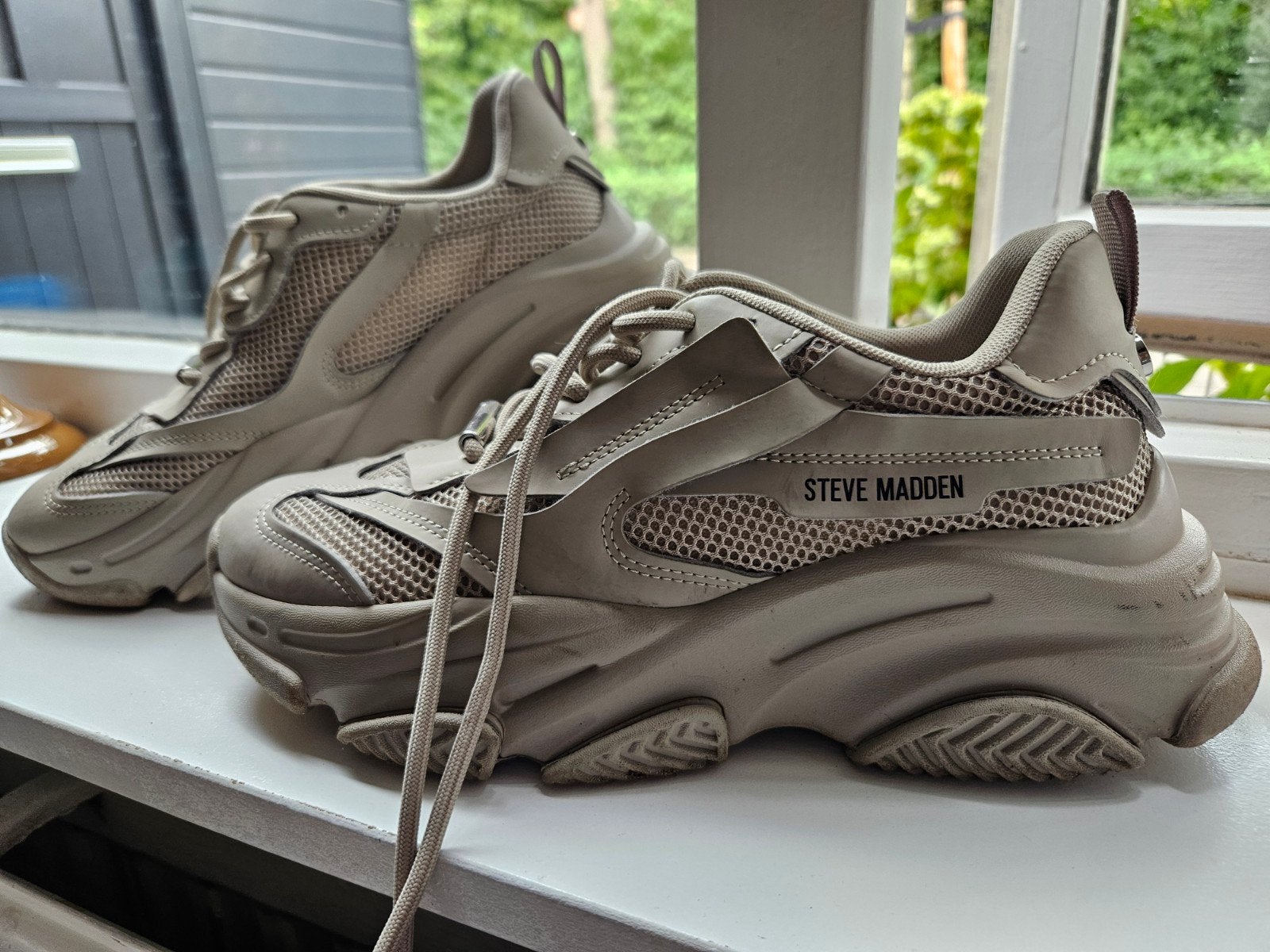 Steve Madden Sneakers - mt. 40 - z.g.a.n., Ophalen, Beige, Steve Madden, Sneakers of Gympen