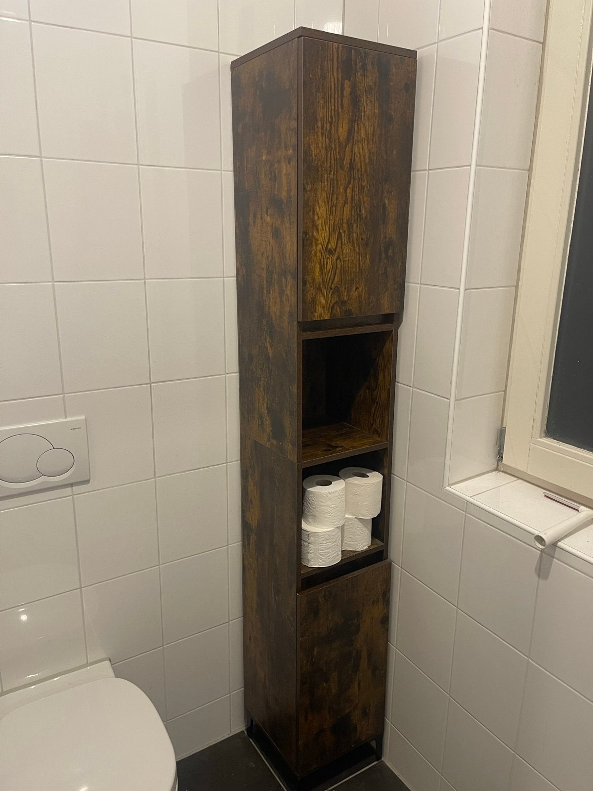 Badkamermeubelset:Wastafelkast, Middelhoge Kast en Hoge Kast, Ophalen, Gebruikt, 200 cm of meer, 50 tot 100 cm