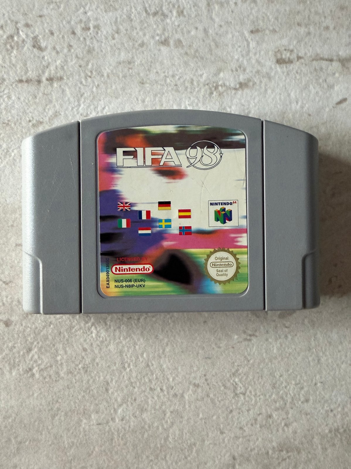 FIFA 98 Nintendo 64 N64 PAL originele cartridge, Spelcomputers en Games, Ophalen, Gebruikt, 2 spelers, Vanaf 3 jaar