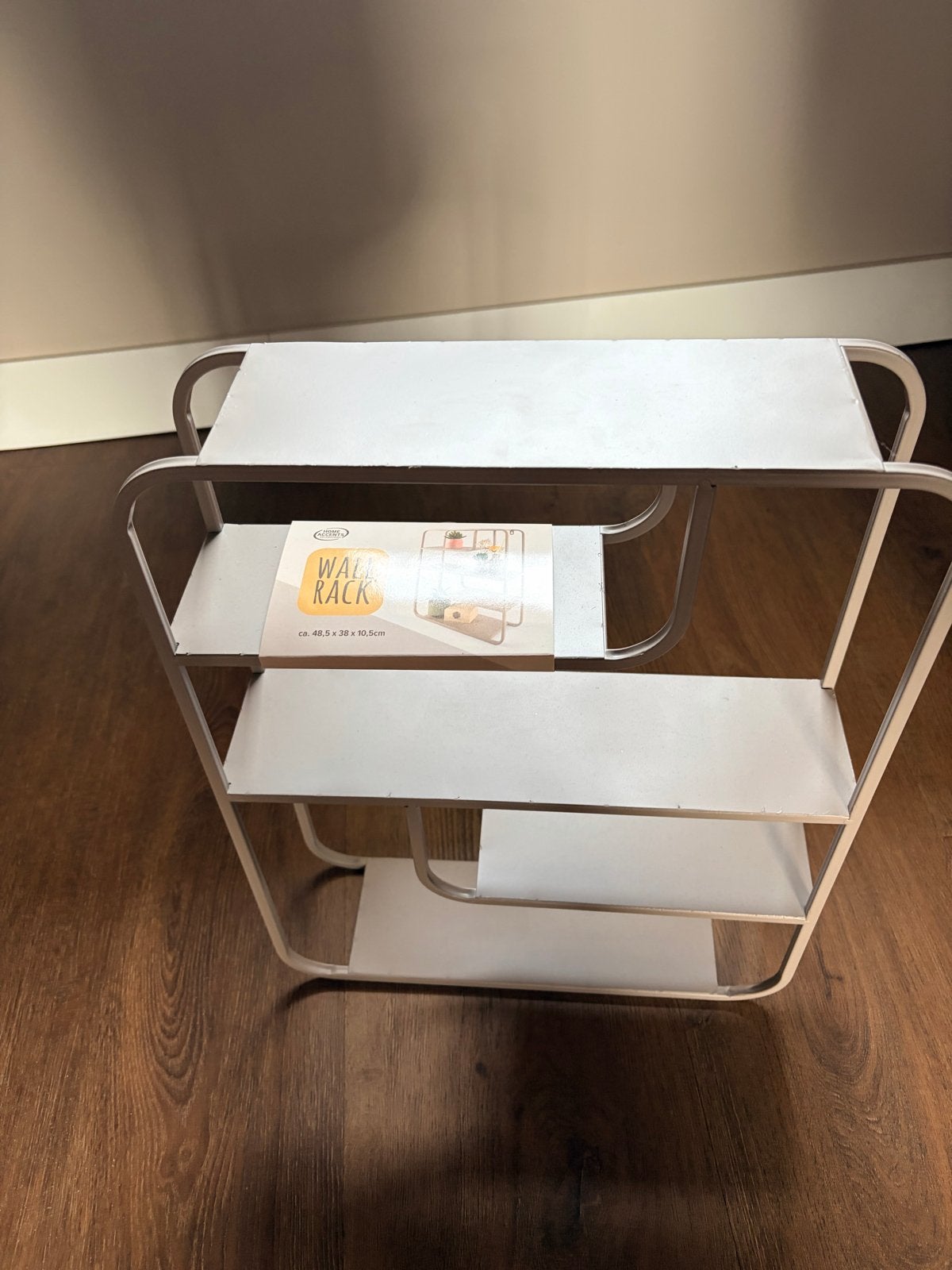 Metalen wandrek / wandplank Action – wit – nieuw, Huis en Inrichting, Woonaccessoires | Wandplanken en Boekenplanken, Ophalen