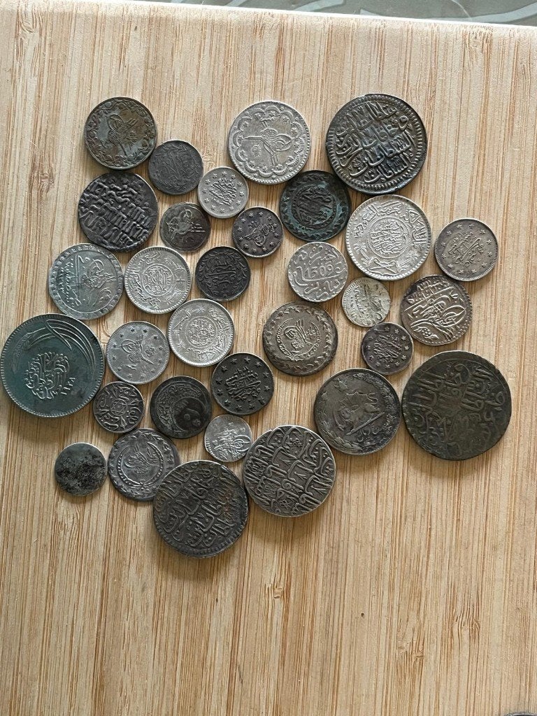 Lotje zilveren Arabische munten. Turkse munten, Ophalen of Verzenden, Vóór koninkrijk, Overige waardes, Zilver