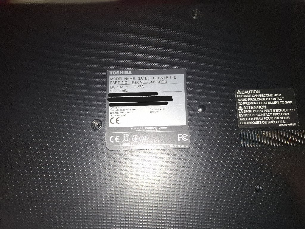 Toshiba Satellite C50-B-142 Laptop, Computers en Software, Ophalen, HDD, 2 tot 3 Ghz, 500 GB