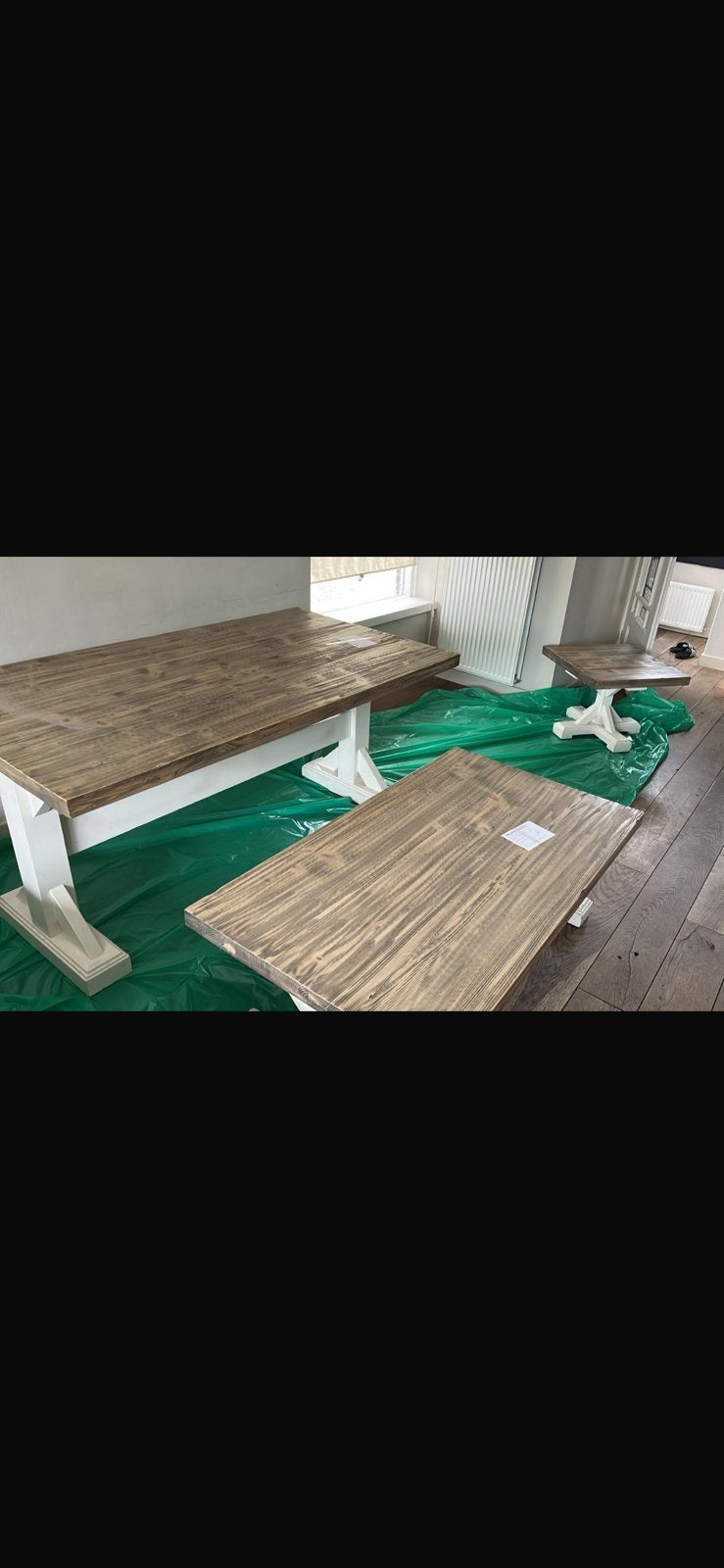 Brocante eettafel, Ophalen