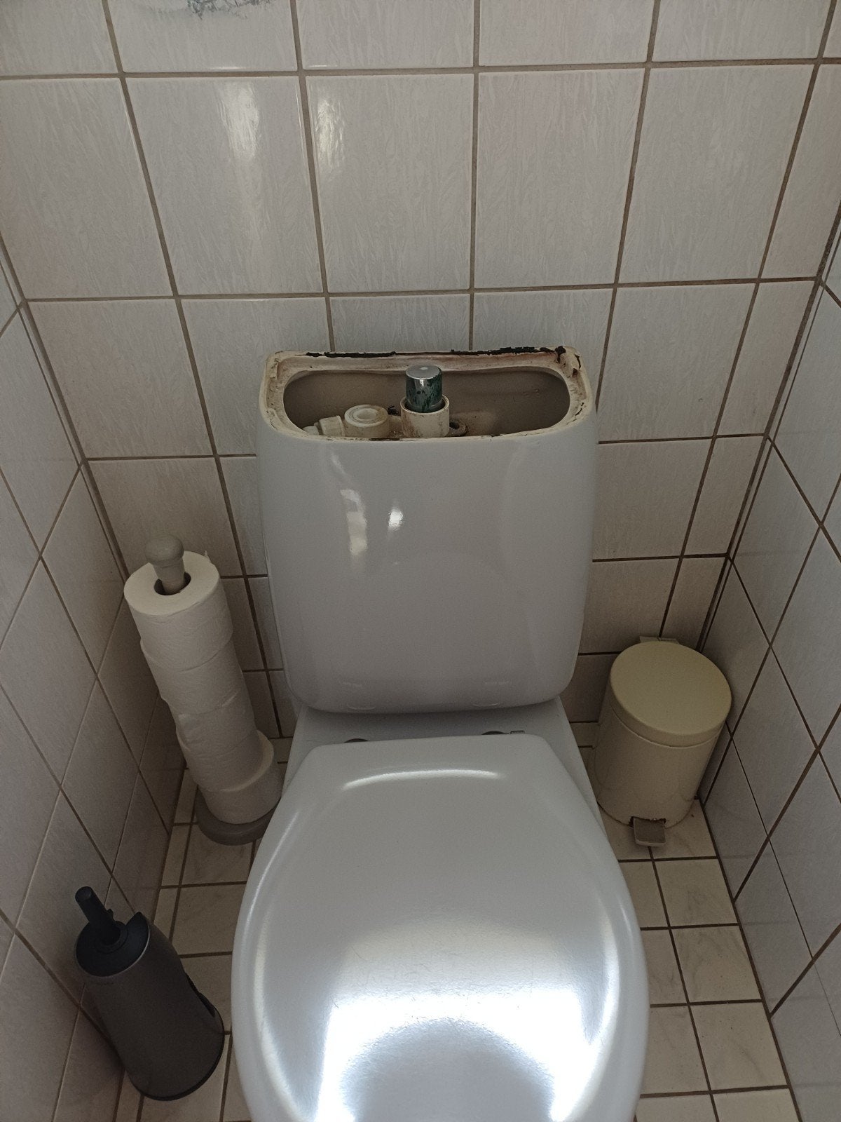 Gezocht: Sphinx deksel grijs op de stortbak staand toilet, Huis en Inrichting, Ophalen of Verzenden