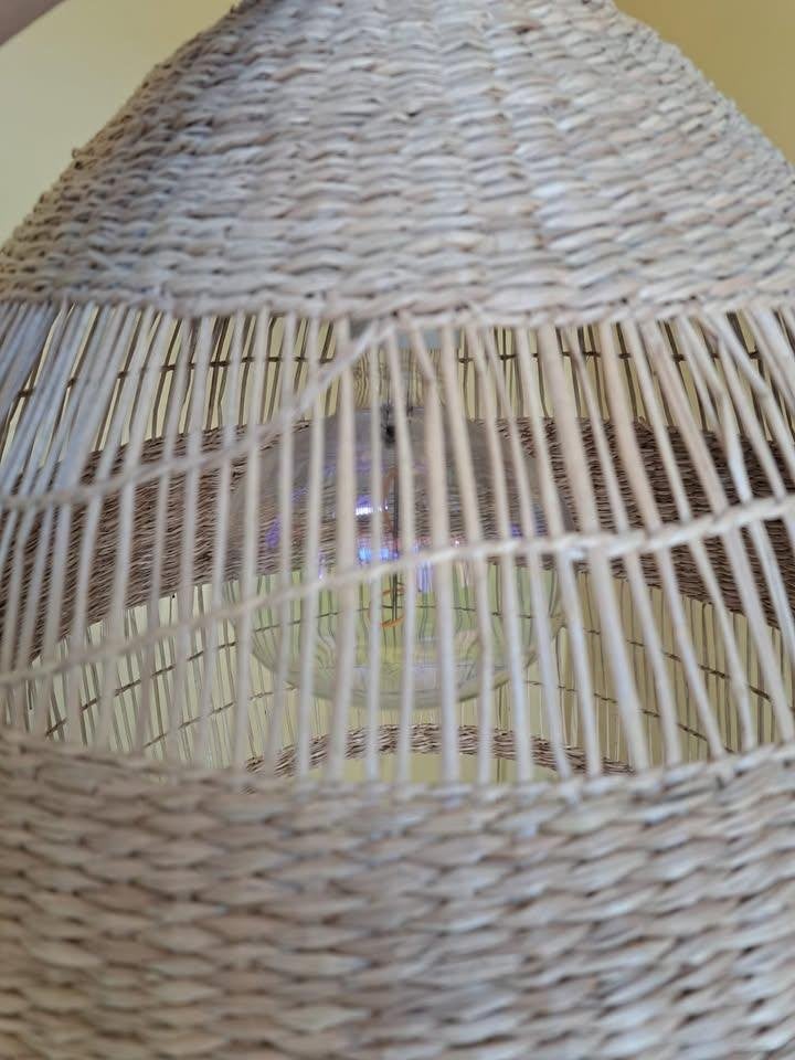 IKEA KAJPLATS slimme Led-lamp met TORARED Hanglampenkap, Ophalen, Zo goed als nieuw, Rond, Hanglamp