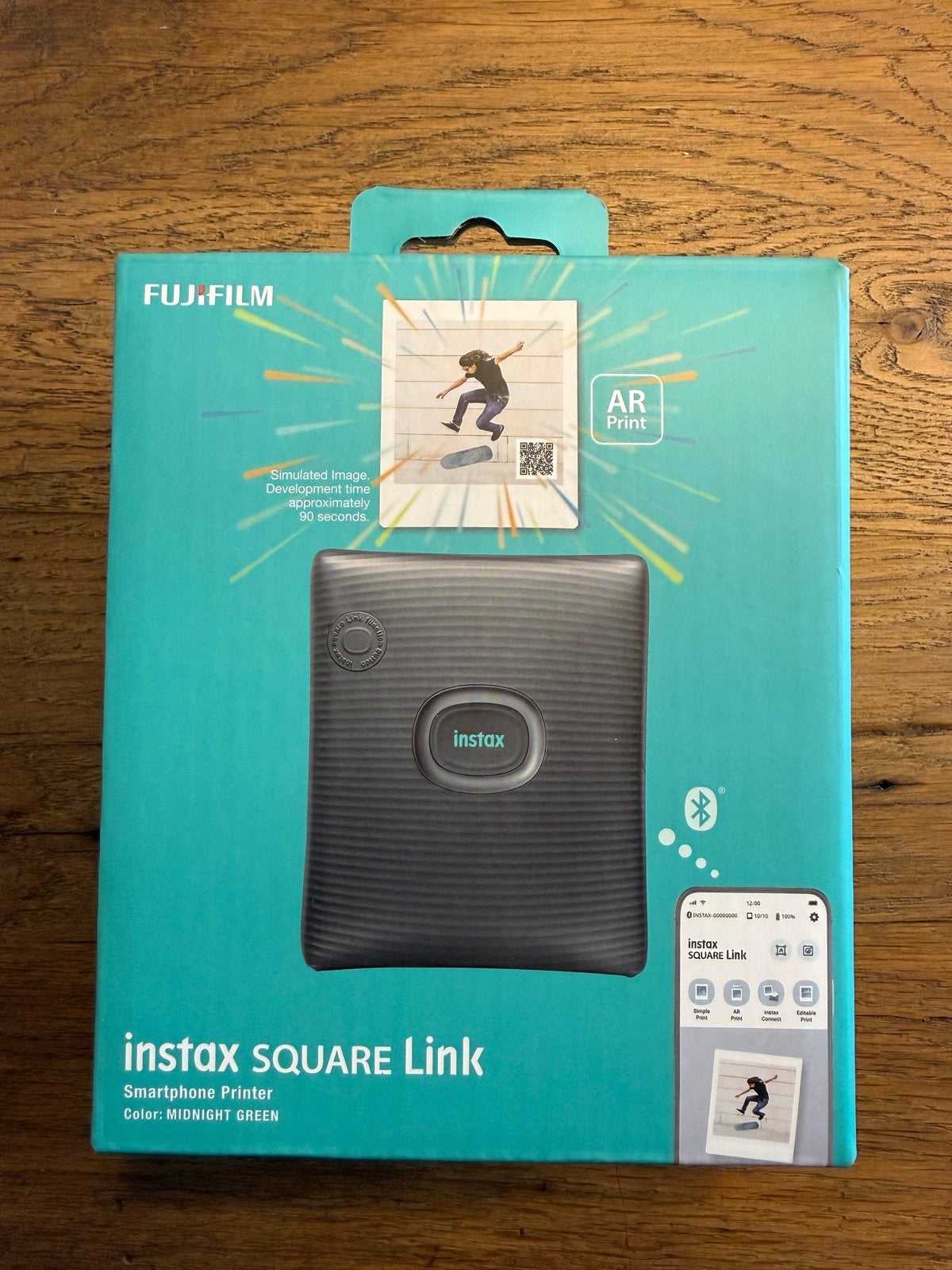 Fujifilm Instax Square Link Midnight Green - Nieuw in doos, Computers en Software, Fotoprinter, Ophalen of Verzenden, Thermo-printer