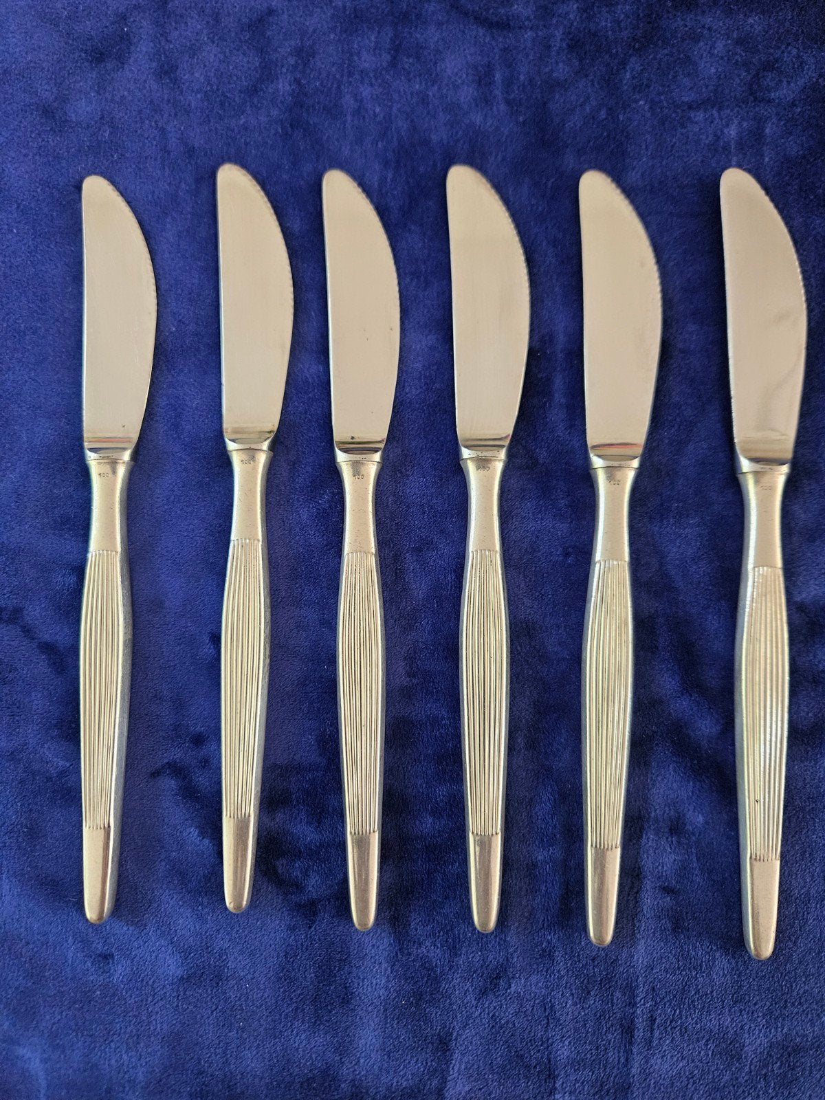 6 verzilverde dinermessen model Savoy, samen, Ophalen of Verzenden