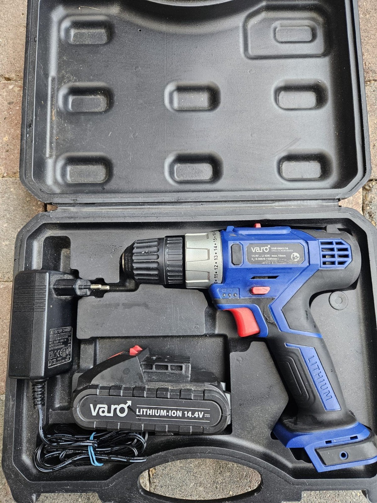 Varo Lithium-Ion 14.4V Boor- en Schroefmachine, Ophalen, Gebruikt, Variabele snelheid, Boor- en Schroefmachine