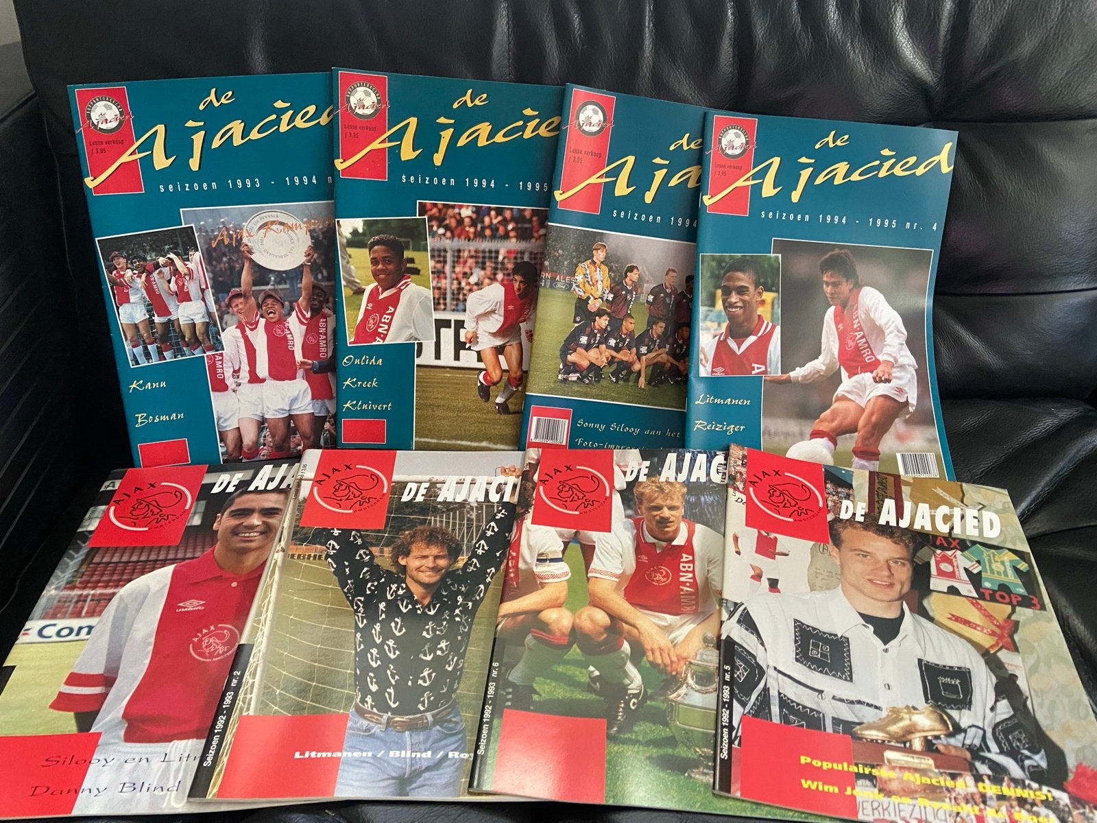 De Ajacied - Seizoenen 1992-1995 (8 nummers), Ophalen of Verzenden, Gelezen, Sport en Vrije tijd