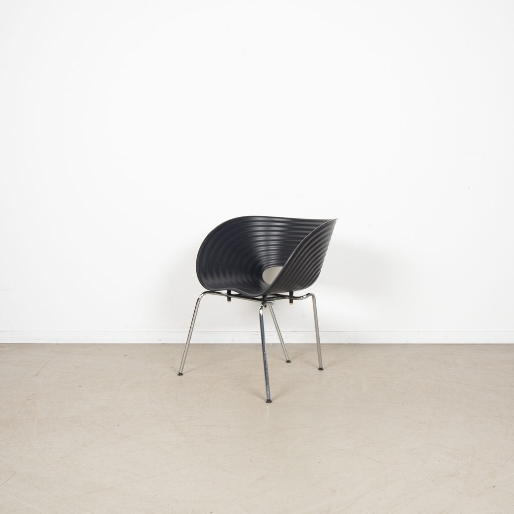 Vitra Tom Vac Stoel Zwart Kunststof - Chroom, Niet ingevuld, Gebruikt, Niet ingevuld, Niet ingevuld
