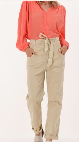 Broek van Penn Ink Beige 38, Maat 38/40 (M), Penn & Ink, Beige, Ophalen of Verzenden