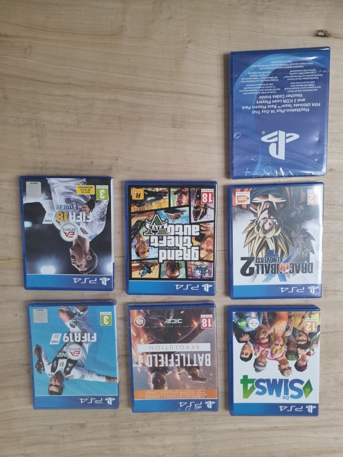 PS4 Games: FIFA 18 & 19, GTA V, Battlefield 1, Dragon Bal, Gebruikt, Vanaf 18 jaar, Overige genres, Ophalen of Verzenden