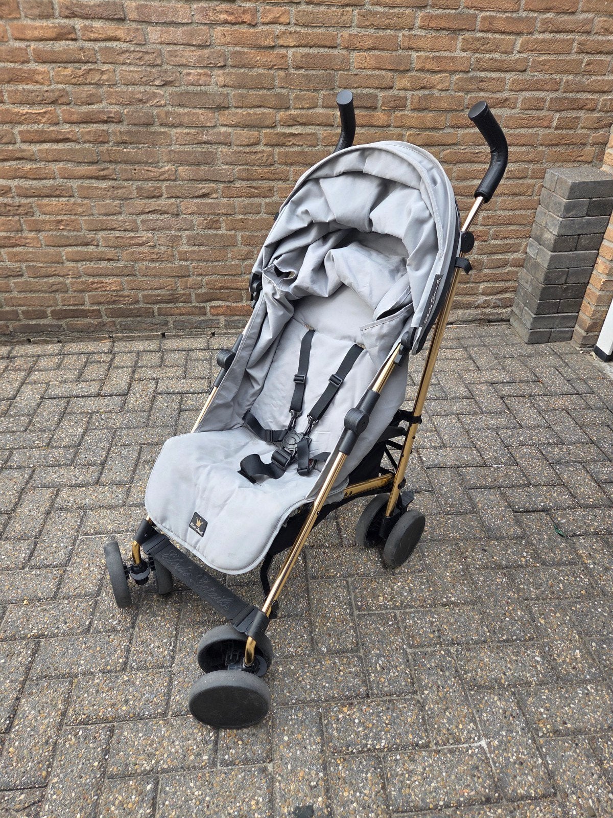 Elodie Details Stockholm Stroller Golden Grey buggy, Ophalen of Verzenden, Gebruikt, Overige merken, Verstelbare rugleuning