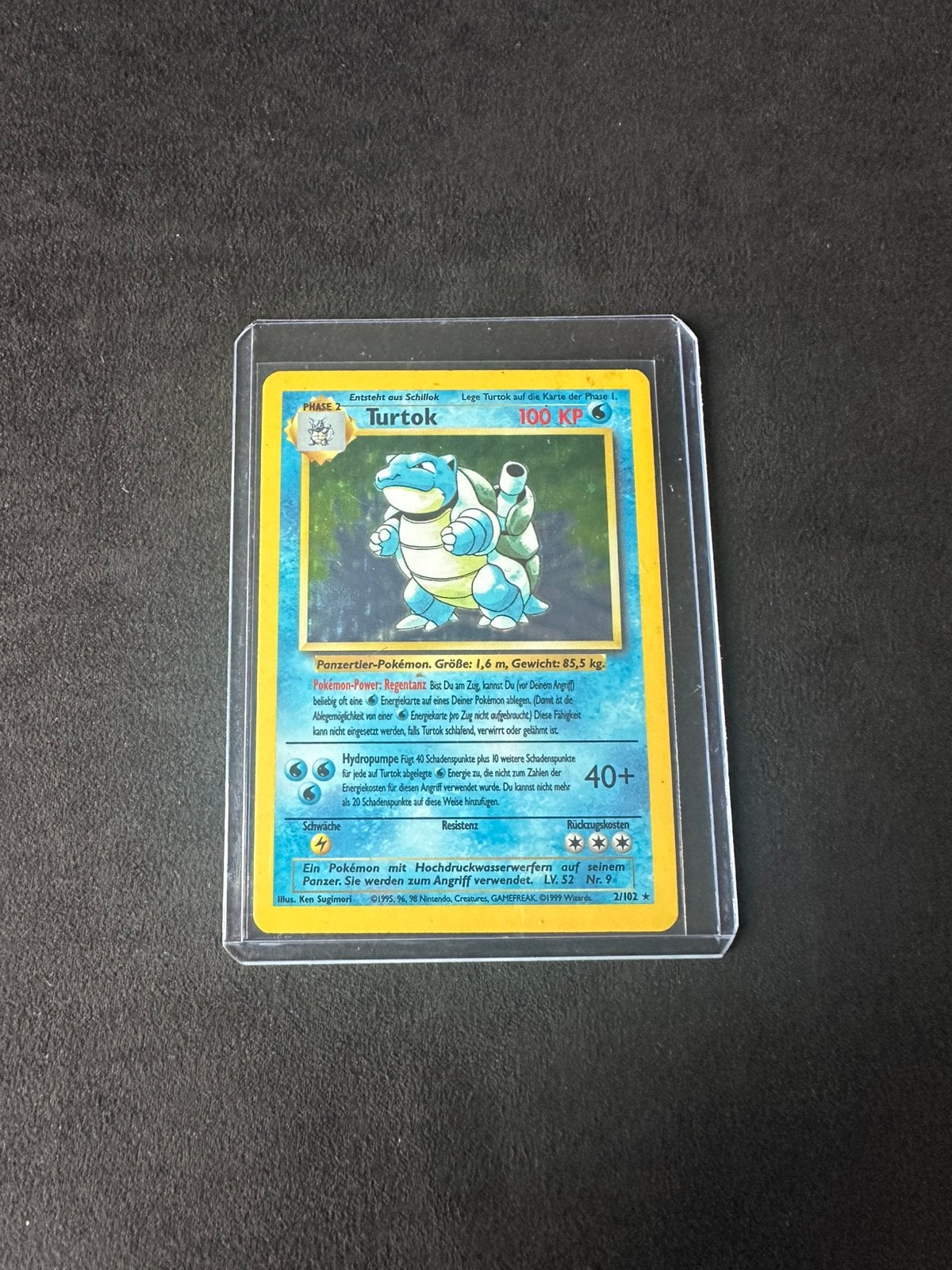 Base set blastoise (duits), Ophalen of Verzenden, Zo goed als nieuw