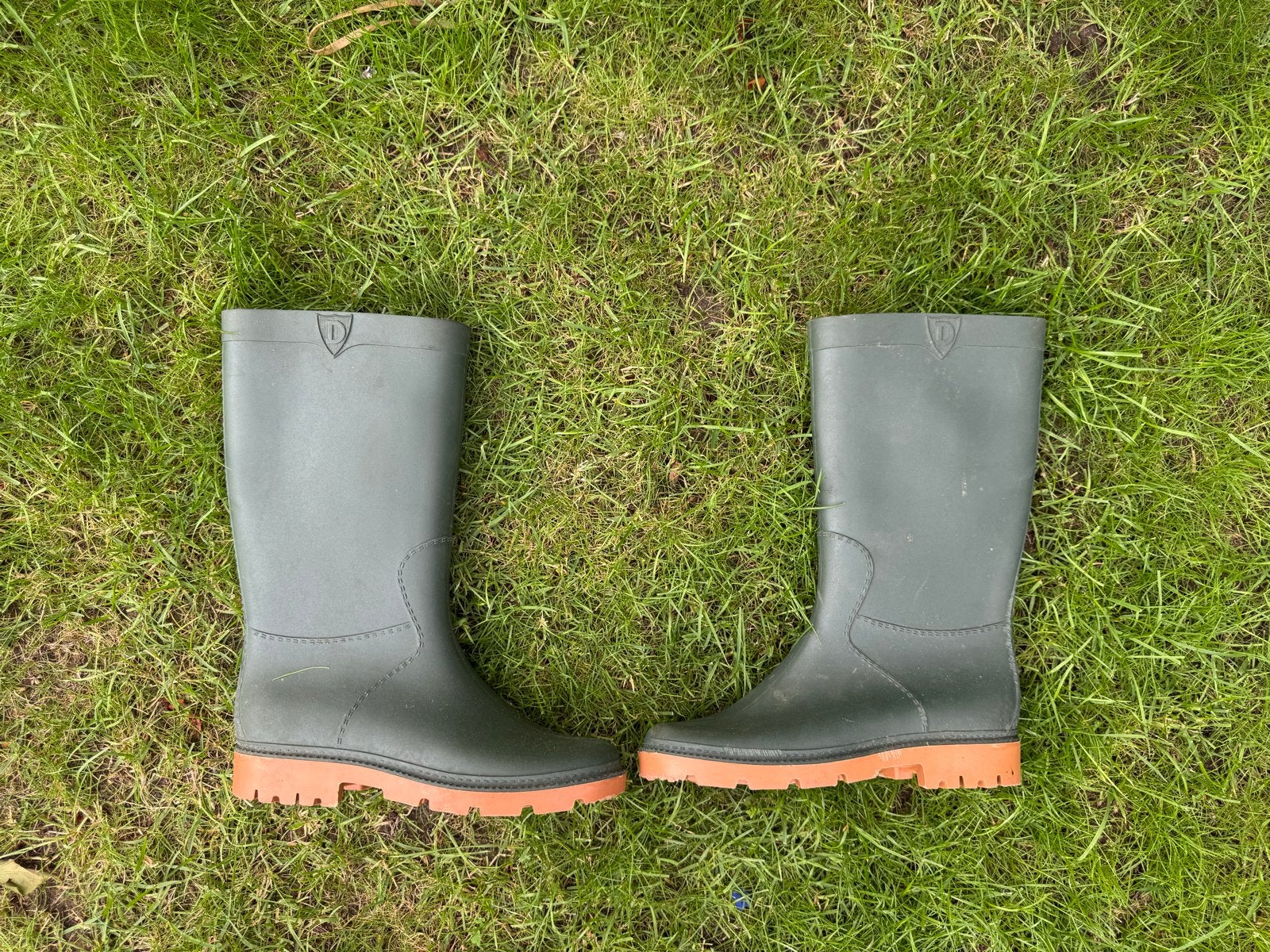 Groene rubberen laarzen, maat 36, Tuin en Terras, Ophalen of Verzenden, Gebruikt, Laarzen