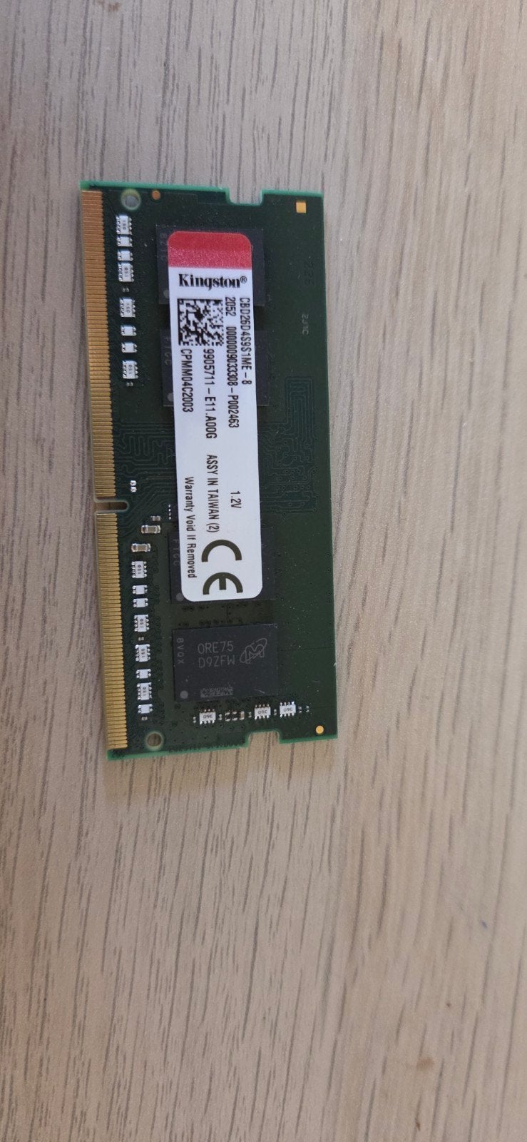 Kingston 8GB DDR4 SODIMM RAM voor NAS/Laptop, Computers en Software, RAM geheugen, Server, DDR4, 8 GB, Ophalen of Verzenden