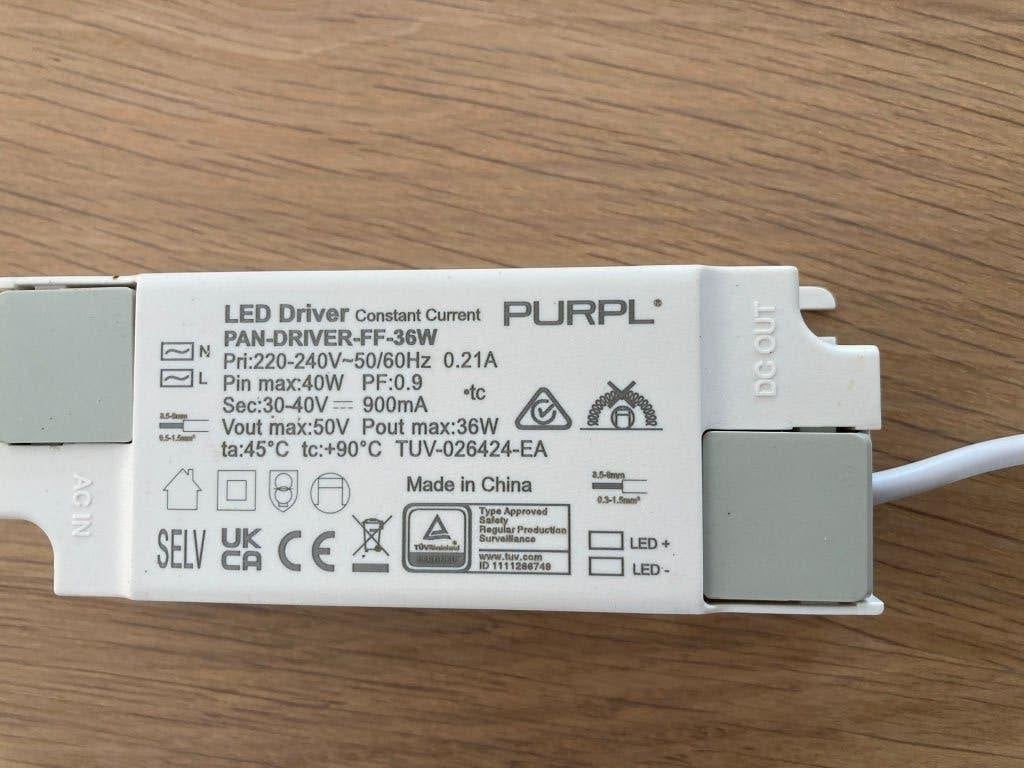 zes stuks led driver 36W tbv led panelen, Ophalen, Zo goed als nieuw, Overige merken, Overige typen
