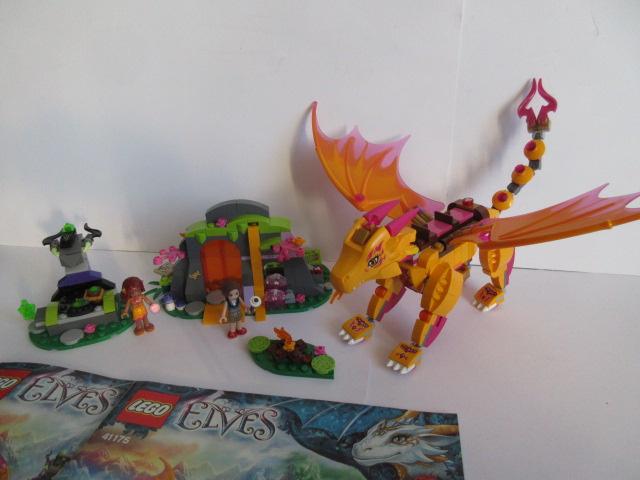 41175 Lego Elves Lavagrot en de Vuurdraak met bouwtekeningen, Lego, Ophalen of Verzenden, Zo goed als nieuw, Complete set
