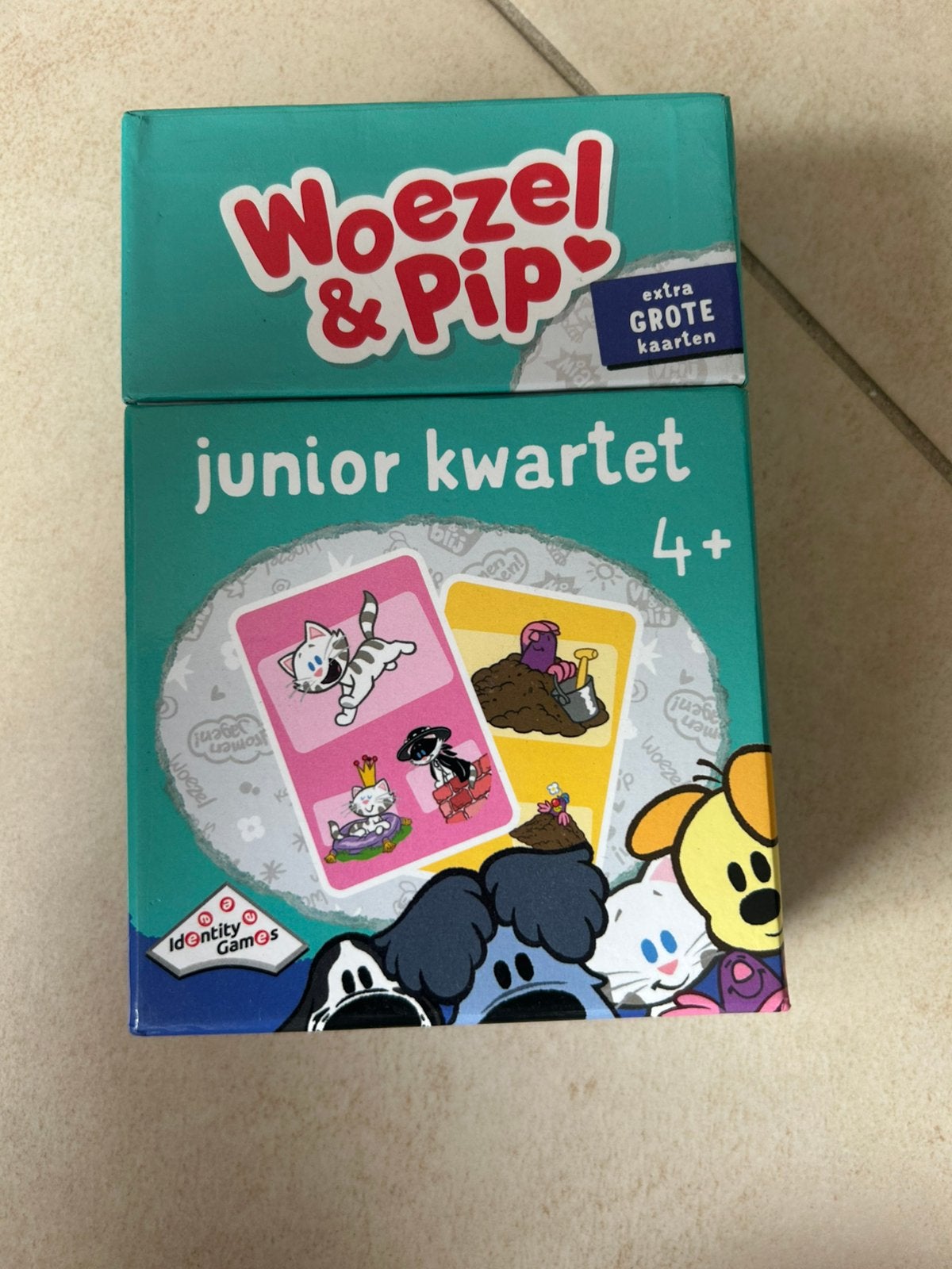 Woezel en Pip kwartet, Verzamelen, Speelkaarten, Jokers en Kwartetten, Ophalen of Verzenden, Gebruikt, Kwartet(ten)