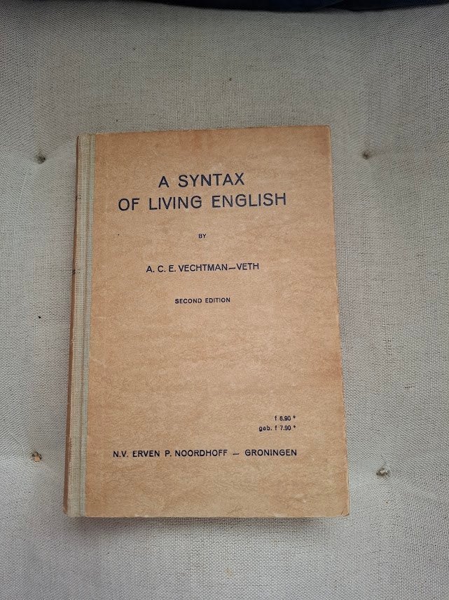 A.C.E. Vechtman-Veth - A Syntax of Living English, Boeken, Ophalen of Verzenden, Gelezen, A.C.E. Vechtman-Veth