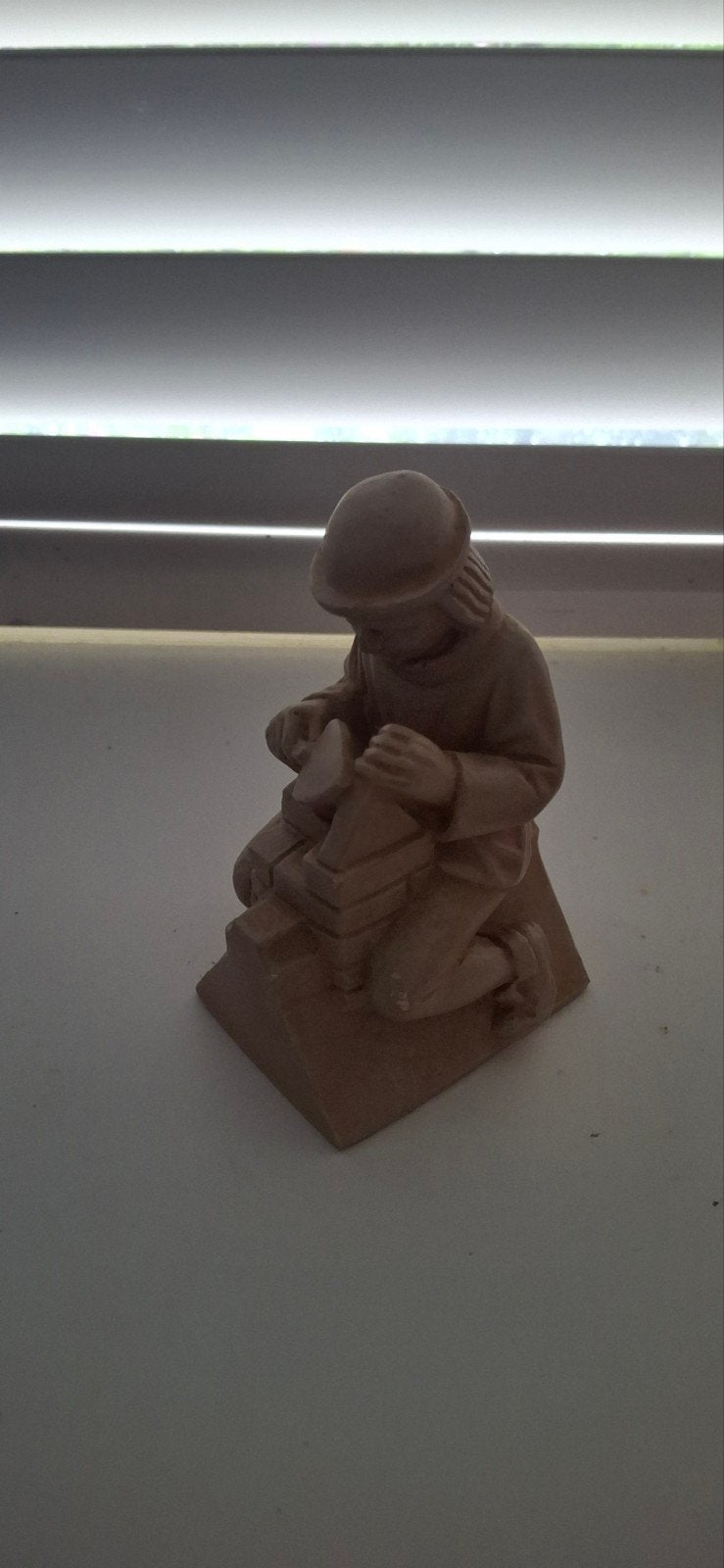 Vrijmetselarij beeldje, Verzamelen, Ophalen of Verzenden, Zo goed als nieuw, Mens