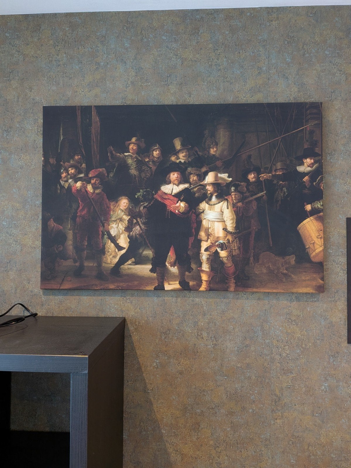 canvas de Nachtwacht, Ophalen