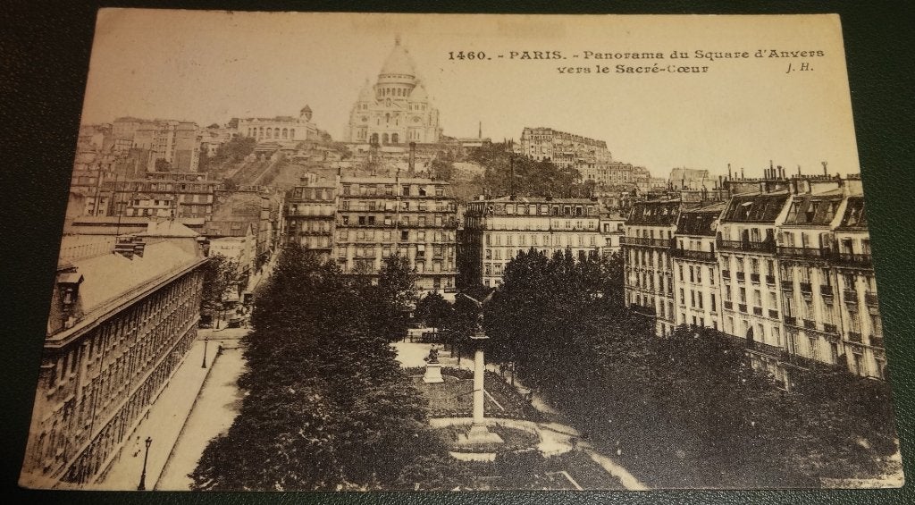 Parijs - Panorama du Square d'Anvers - Sacré-Cœur - KPa02, Verzamelen, Verzenden, 1920 tot 1940, Gelopen, Frankrijk